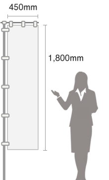 450mm×1,800mm